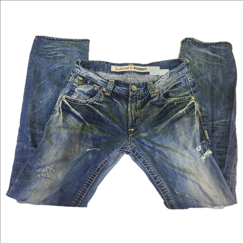 Tailored By Buckeroo Blue Distressed Jeans